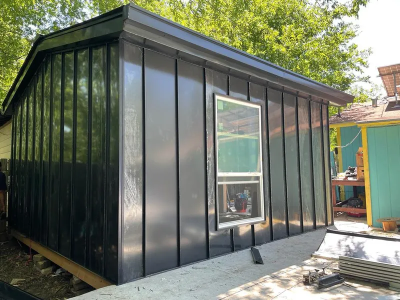 Black standing seam metal wall panels for Metal Roof Installation in Eldersburg